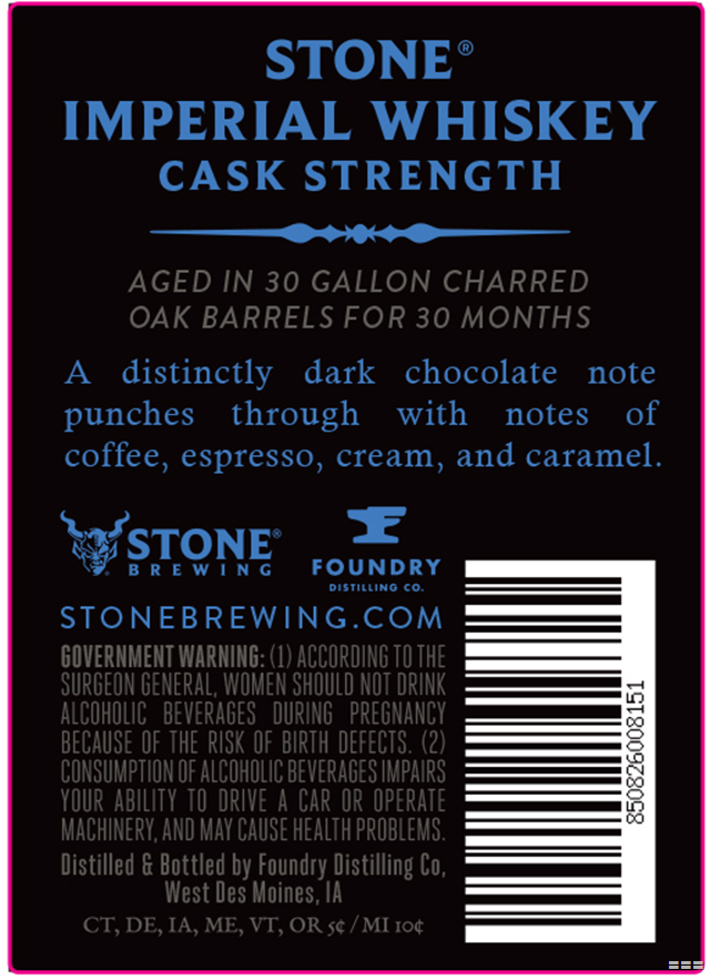 Stone Adding Imperial Whiskey Cask Strength Stone Adding Imperial Whiskey Cask Strength