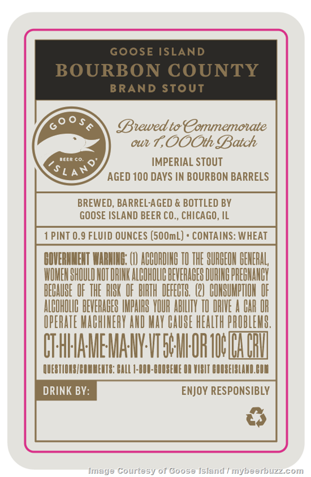 Goose Island Adding Bourbon County Brand Stout 1,000 Batch 30 Years Ago Goose Island Adding Bourbon County Brand Stout 1,000 Batch 30 Years Ago