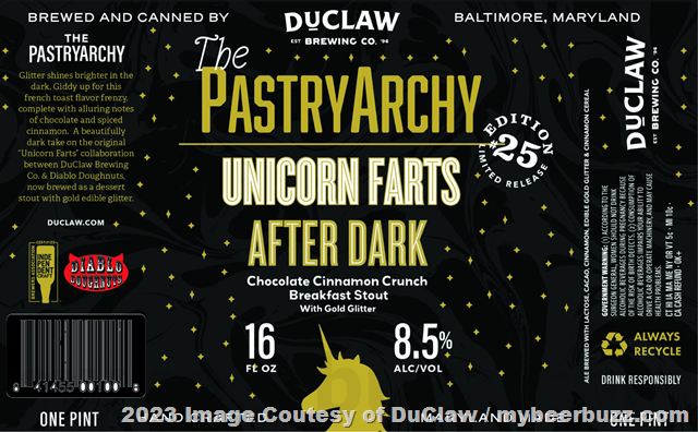 DuClaw Adding The PastryArchy Unicorn Farts After Dark DuClaw Adding The PastryArchy Unicorn Farts After Dark
