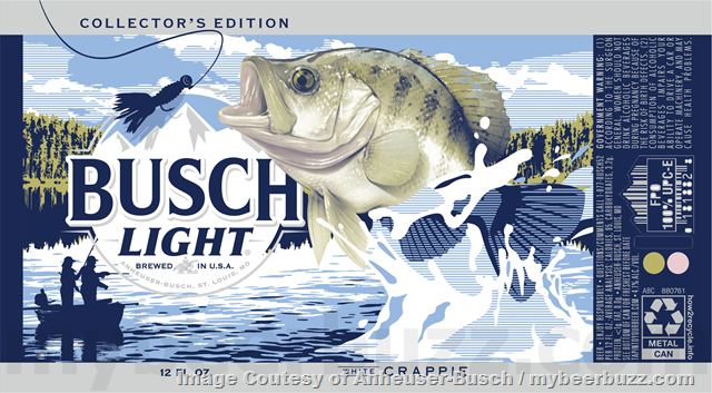 Busch Light Adding Collectors Edition Sport Fishing Cans: Channel Catfish, Spotted Bass, White Crappie & Mahi-Mahi Busch Light Adding Collectors Edition Sport Fishing Cans: Channel Catfish, Spotted Bass, White Crappie & Mahi-Mahi