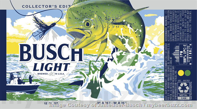Busch Light Adding Collectors Edition Sport Fishing Cans: Channel Catfish, Spotted Bass, White Crappie & Mahi-Mahi Busch Light Adding Collectors Edition Sport Fishing Cans: Channel Catfish, Spotted Bass, White Crappie & Mahi-Mahi