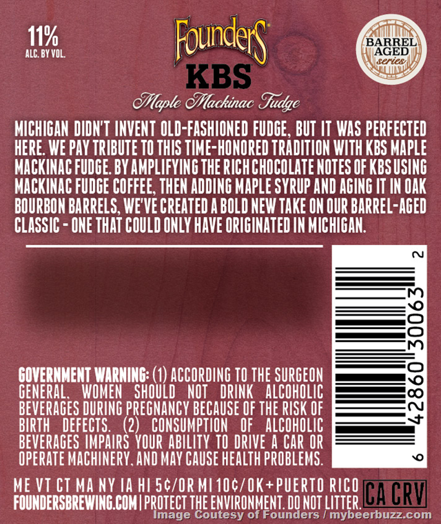 Founders KBS Maple Mackinac Fudge Returning To 2022 Barrel Aged Series Founders KBS Maple Mackinac Fudge Returning To 2022 Barrel Aged Series