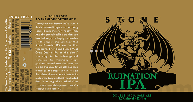 Stone Ruination IPA 2022 Stone Ruination IPA 2022