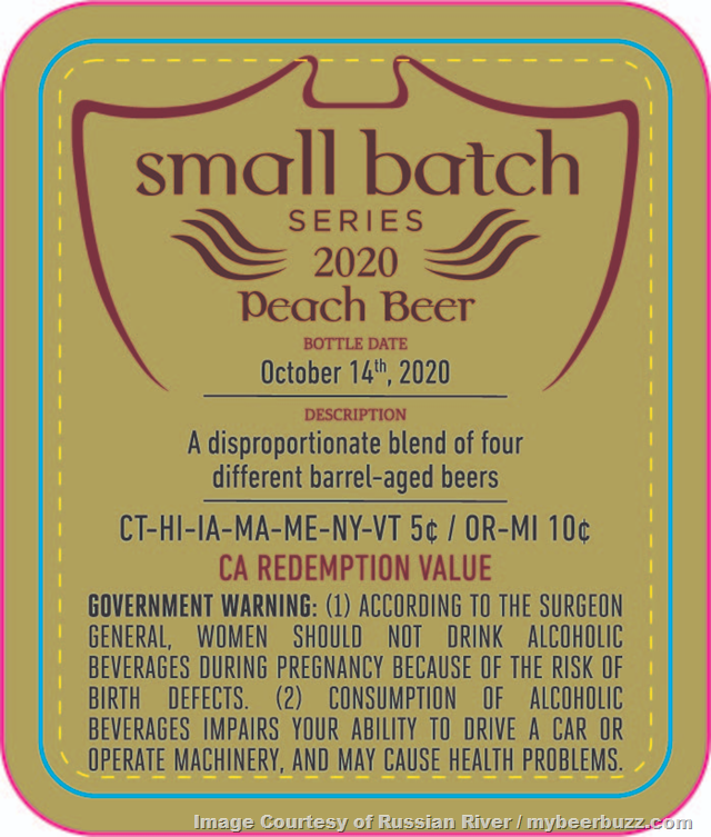 Russian River Adding Peach Beer To Small Batch Series 2020 Russian River Adding Peach Beer To Small Batch Series 2020