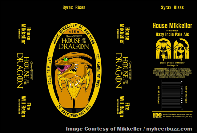 Mikkeller San Diego & Game Of Thrones Team Up For Syrax Session IPA Mikkeller San Diego & Game Of Thrones Team Up For Syrax Session IPA