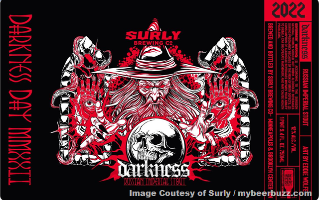 Surly Reveals 2022 Darkness Can and Bottle Packaging & Artist Surly Reveals 2022 Darkness Can and Bottle Packaging & Artist