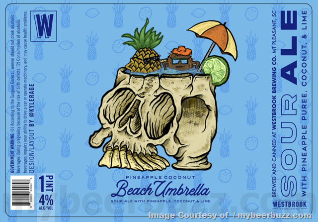 Westbrook Pineapple Coconut Beach Umbrella Westbrook Pineapple Coconut Beach Umbrella