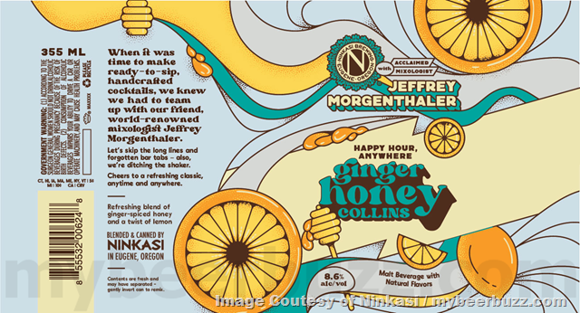 Ninkasi Collaborating On Ginger Honey Sparkler, Ginger Honey Collins & Ginger Honey Ninkasi Collaborating On Ginger Honey Sparkler, Ginger Honey Collins & Ginger Honey