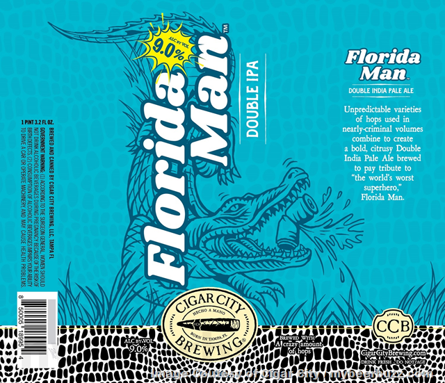 Cigar City Adding Jai Alai Double IPA / Florida Man Cigar City Adding Jai Alai Double IPA / Florida Man