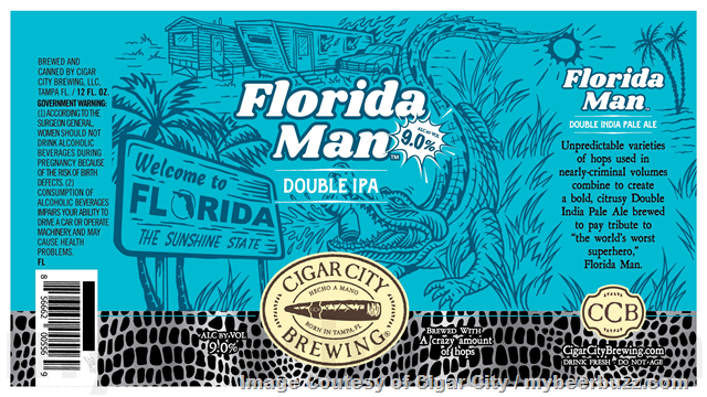 Cigar City Adding Jai Alai Double IPA / Florida Man Cigar City Adding Jai Alai Double IPA / Florida Man