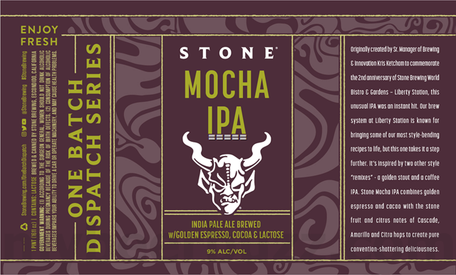 Stone Working On Enjoy By 04.20.24 Hazy IPA & Mocha IPA Stone Working On Enjoy By 04.20.24 Hazy IPA & Mocha IPA