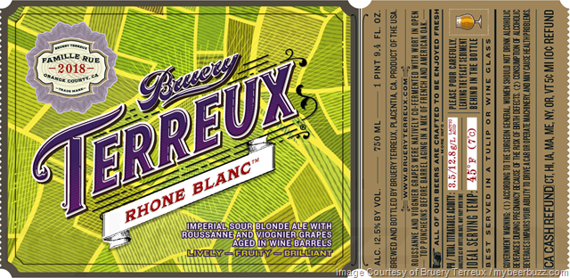 Bruery Terreux Adding Rum Barrel Tart Of Darkness & Rhone Blanc Bruery Terreux Adding Rum Barrel Tart Of Darkness & Rhone Blanc