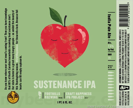 Foothills Sustenance IPA Foothills Sustenance IPA