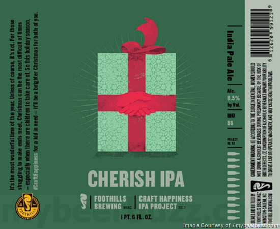 Foothillls Brewing Cherish IPA Foothillls Brewing Cherish IPA