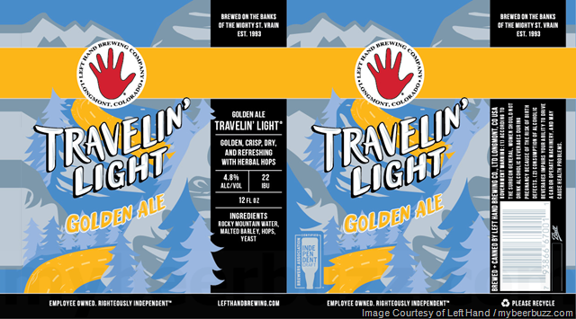 Left Hand Brewing Adding Travelin’ Light 19.2oz Cans Left Hand Brewing Adding Travelin’ Light 19.2oz Cans