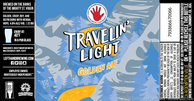 Left Hand Brewing Adding Travelin’ Light 19.2oz Cans Left Hand Brewing Adding Travelin’ Light 19.2oz Cans