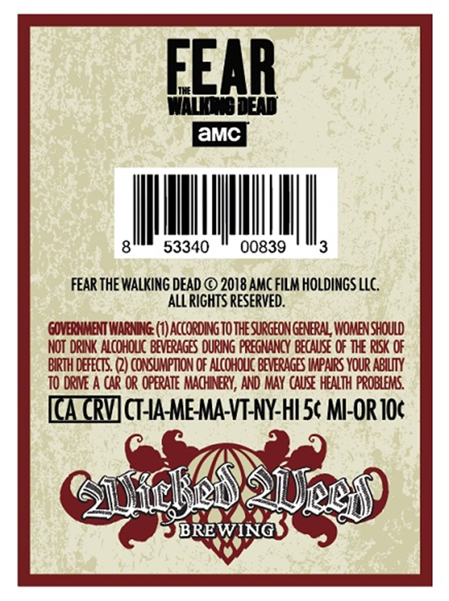 Wicked Weed - The Original Augie’s Ale (Fear The Walking Dead) Wicked Weed - The Original Augie’s Ale (Fear The Walking Dead)