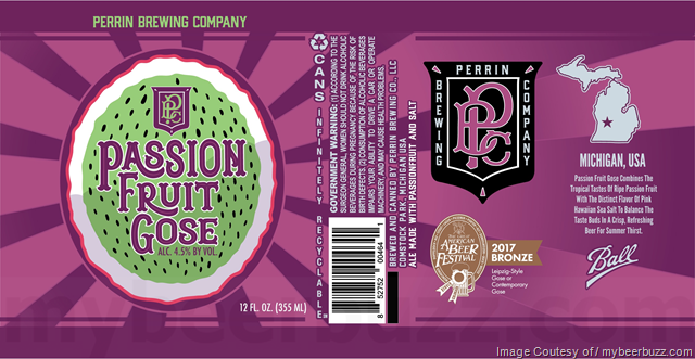 Perrin Brewing Passion Fruit Gose Perrin Brewing Passion Fruit Gose