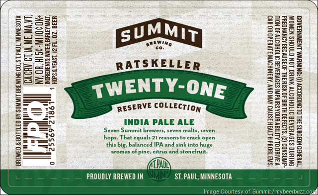 Summit Adding Ratskellar XPA One, Twenty-One & Triple Rye Summit Adding Ratskellar XPA One, Twenty-One & Triple Rye
