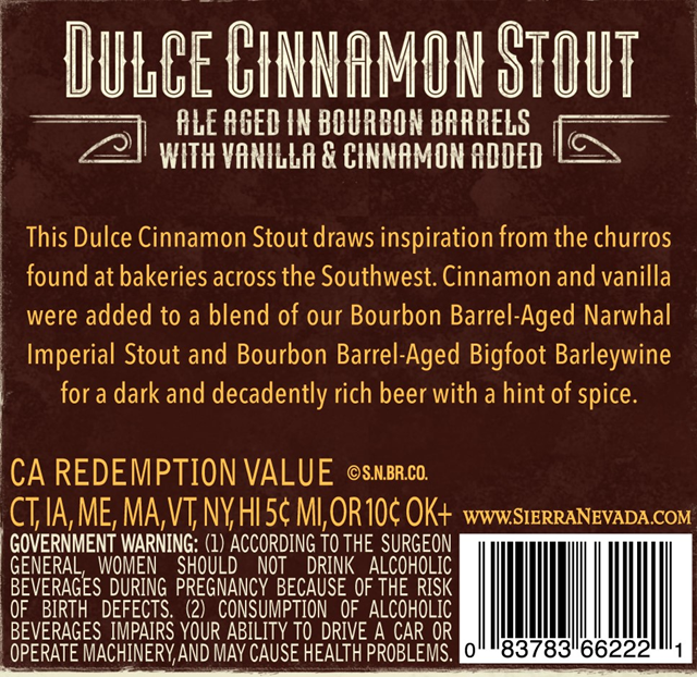 Sierra Nevada Adding NEW Dulce Sinnamon Stout Bottles Sierra Nevada Adding NEW Dulce Sinnamon Stout Bottles