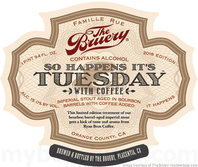 The Bruery - So Happens It’s Tuesday With Coffee Coming To Cans The Bruery - So Happens It’s Tuesday With Coffee Coming To Cans