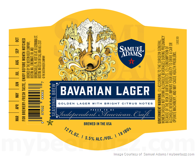 Samuel Adams Adding Bavarian Lager Cans & Bottles Samuel Adams Adding Bavarian Lager Cans & Bottles