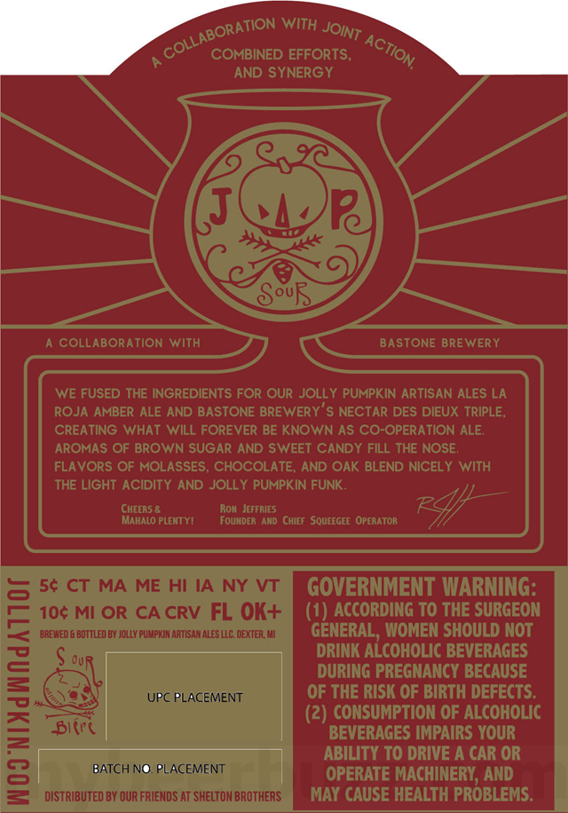 Jolly Pumpkin & Bastone Brewery Collaborate On Co-Operation Ale Jolly Pumpkin & Bastone Brewery Collaborate On Co-Operation Ale