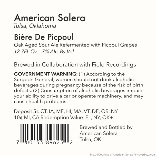 American Solera Adding Biére De Picpoul & Magic Jar American Solera Adding Biére De Picpoul & Magic Jar