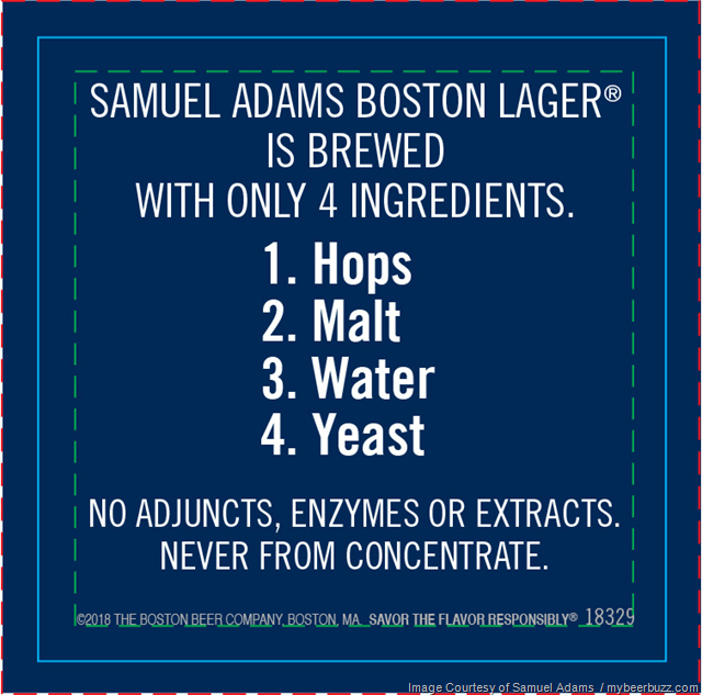 Samuel Adams Boston Lager - No Adjuncts Samuel Adams Boston Lager - No Adjuncts