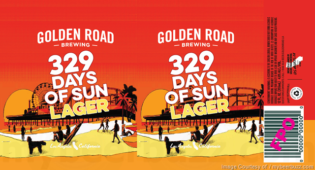 Golden Road - 329 Days Of Sun Lager 12oz cans Golden Road - 329 Days Of Sun Lager 12oz cans
