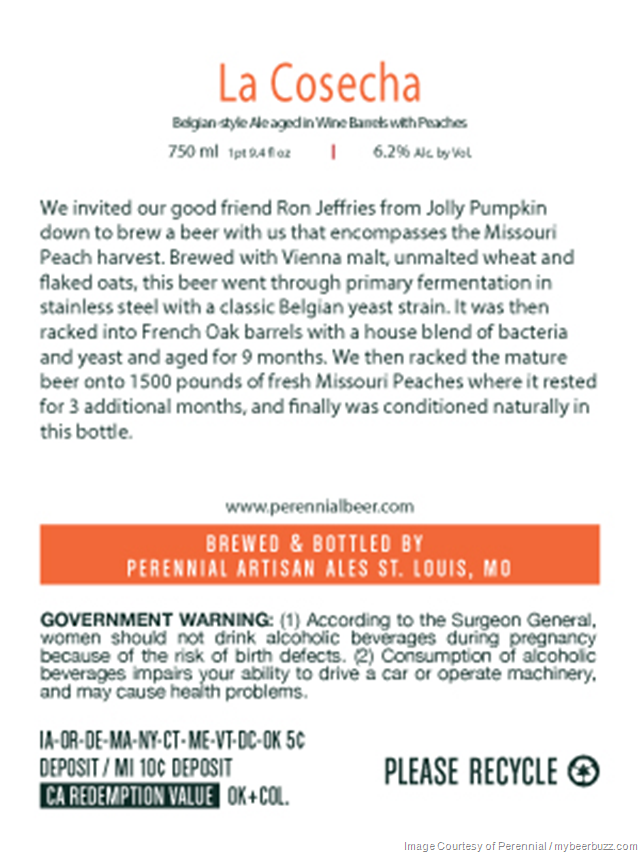 Perennial Artisan Ales & Jolly Pumpkin Collaborate On La Consecha Perennial Artisan Ales & Jolly Pumpkin Collaborate On La Consecha