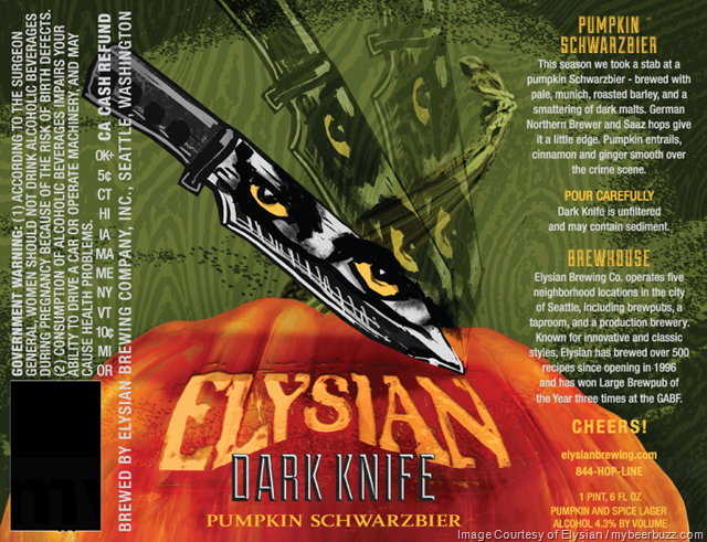 Mybeerbuzz .com Highlights Elysian Dark Knife Pumpkin Schwarzbier Mybeerbuzz .com Highlights Elysian Dark Knife Pumpkin Schwarzbier