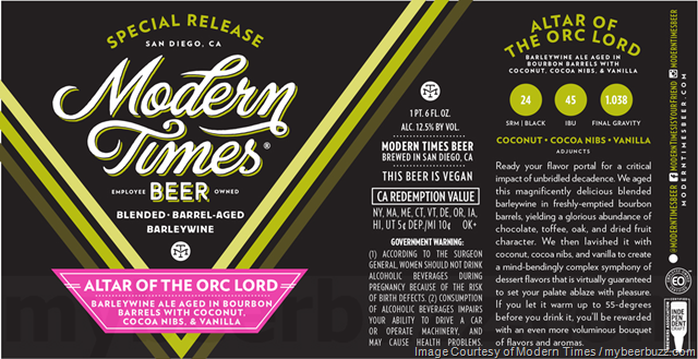 Modern Times & Hawkshead Brewery Collaborate On Yellow / - Devil’s Teeth Nitro / Altar Of The Orc Lord / Glimmer Void Modern Times & Hawkshead Brewery Collaborate On Yellow / - Devil’s Teeth Nitro / Altar Of The Orc Lord / Glimmer Void
