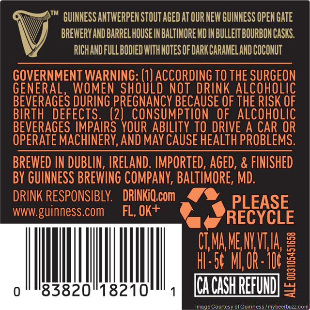 Guinness Maryland Adding Stout Aged In Bulleit Bourbon barrels Guinness Maryland Adding Stout Aged In Bulleit Bourbon barrels