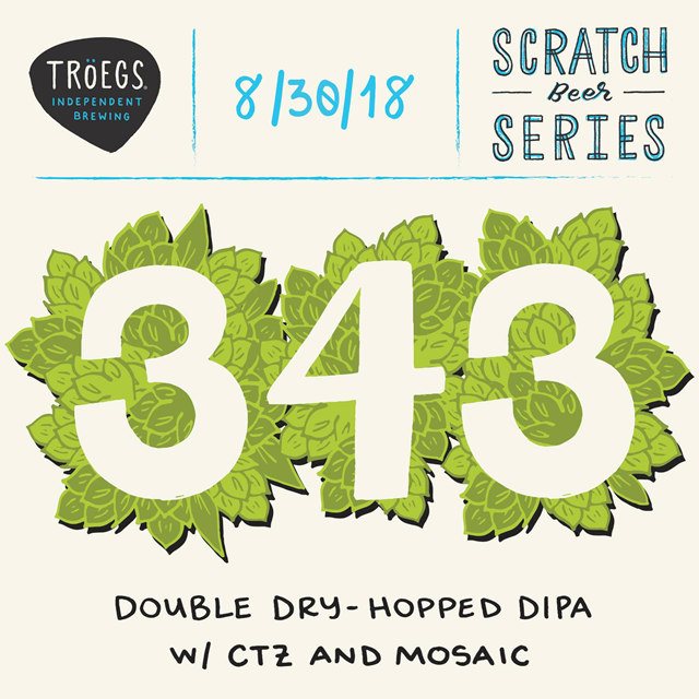 Troegs Adding Scratch 340, 341 & 342 DDH IPAs Troegs Adding Scratch 340, 341 & 342 DDH IPAs