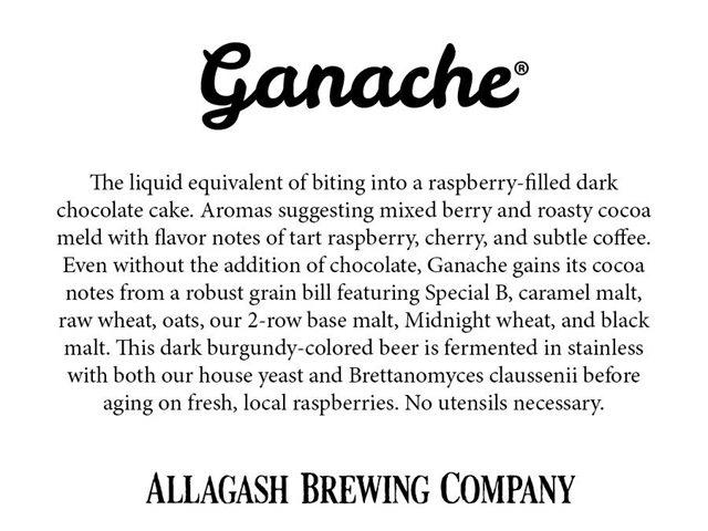 Allagash Ganache Dark Ale Returns For 2018 Allagash Ganache Dark Ale Returns For 2018