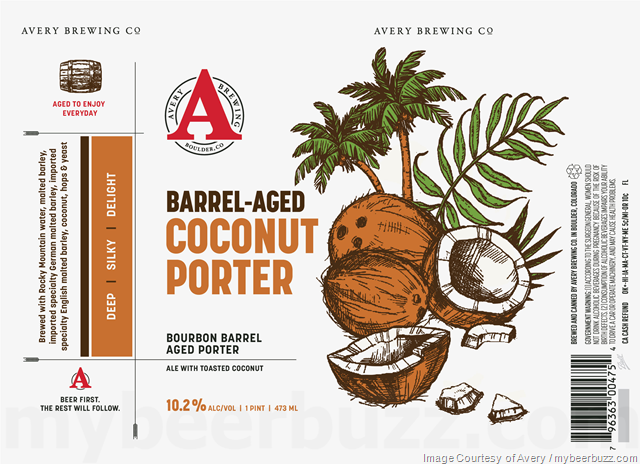 Avery Adding Raspberry Sour, Coconut Porter, Vanilla Bean Stout And New Cherry & Cacao Stout 16oz Cans Avery Adding Raspberry Sour, Coconut Porter, Vanilla Bean Stout And New Cherry & Cacao Stout 16oz Cans