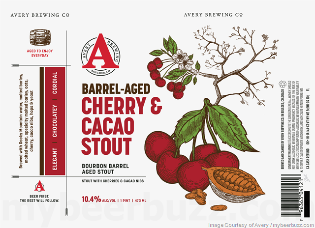 Avery Adding Raspberry Sour, Coconut Porter, Vanilla Bean Stout And New Cherry & Cacao Stout 16oz Cans Avery Adding Raspberry Sour, Coconut Porter, Vanilla Bean Stout And New Cherry & Cacao Stout 16oz Cans