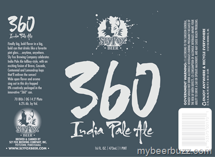 Sly Fox 360 IPA 16oz Full-Open Cans Coming 5/23 To Phillies’ Citizen Bank Park 8 image