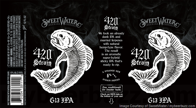 SweetWater Adding 420 Strain G13 IPA w/Hemp Terpenes SweetWater Adding 420 Strain G13 IPA w/Hemp Terpenes