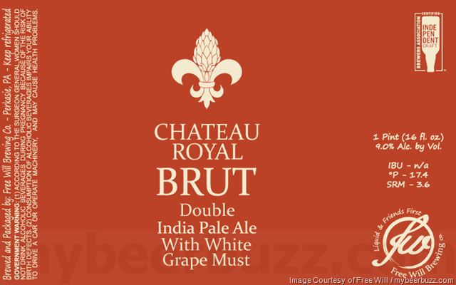 Free Will Chateau Royal Brut DIPA Free Will Chateau Royal Brut DIPA