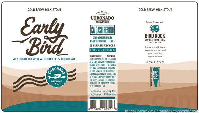 Coronado Early Bird Cold Brew Milk Stout Returns For 2018 Coronado Early Bird Cold Brew Milk Stout Returns For 2018