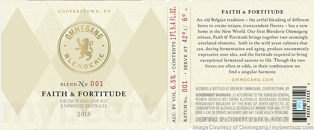 Ommegang Blenderie Faith & Fortitude Blend 001 Ommegang Blenderie Faith & Fortitude Blend 001