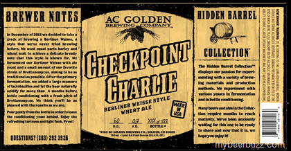 AC Golden Checkpoint Charlie Berliner Weisse Available In Denver Markets 8 image