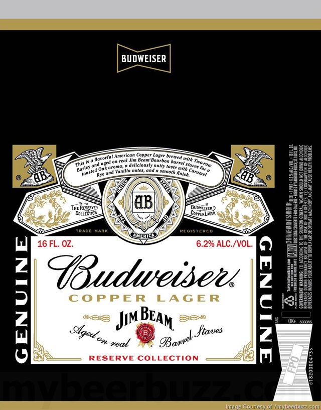 Budweiser / Jim Beam Copper Lager 16oz Cans Budweiser / Jim Beam Copper Lager 16oz Cans