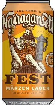 Narragansett Fest Märzen Lager Cans Return Narragansett Fest Märzen Lager Cans Return