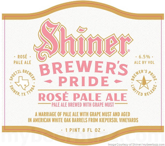 Shiner Rosé Pale Ale Coming To Brewer’s Pride Shiner Rosé Pale Ale Coming To Brewer’s Pride