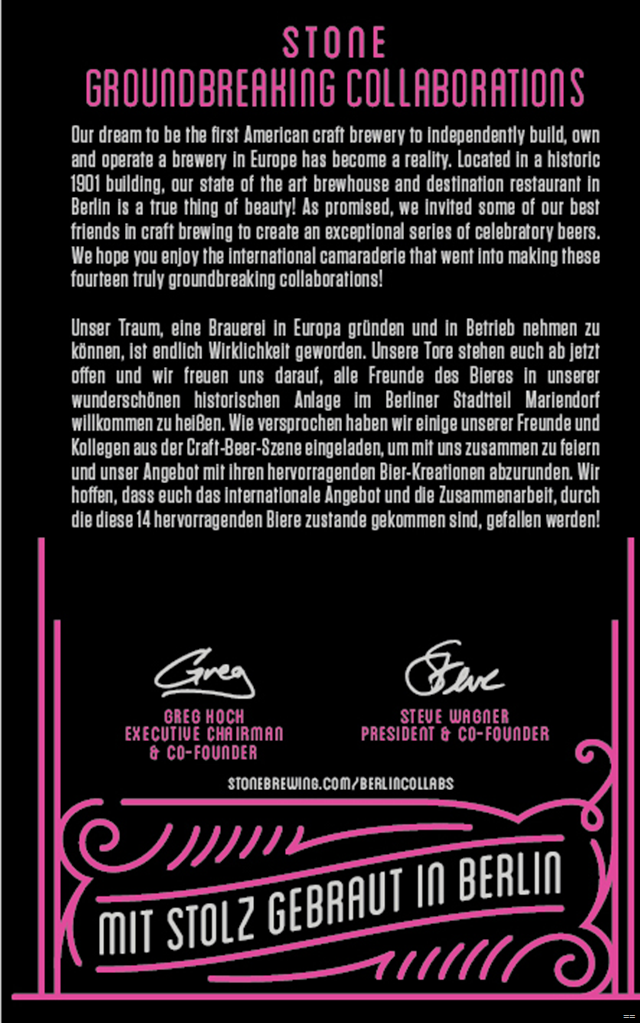 Stone & Evil Twin Collaborate On Saures Übel Imperial Berliner Weisse Stone & Evil Twin Collaborate On Saures Übel Imperial Berliner Weisse