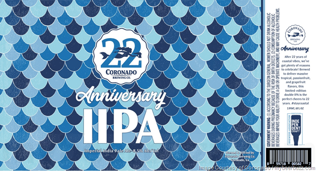 Coronado Brewing Adding 22 Anniversary IIPA Coronado Brewing Adding 22 Anniversary IIPA