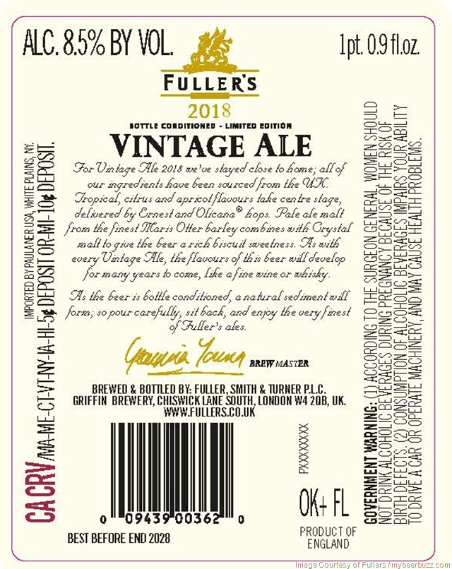 Fullers - 2018 Vintage Ale Fullers - 2018 Vintage Ale